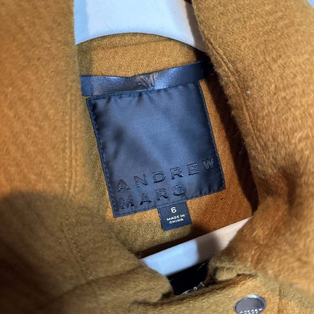 Andrew Marc light brown Pea‎ Coat Jacket, Size 6 - Picture 2 of 5
